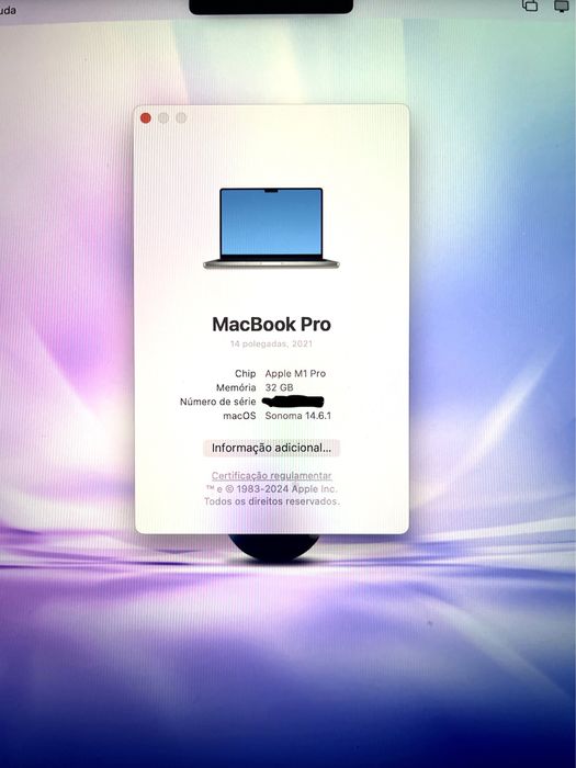 Macbook M1 Pro 14’’ 32gb ram 512gb ssd