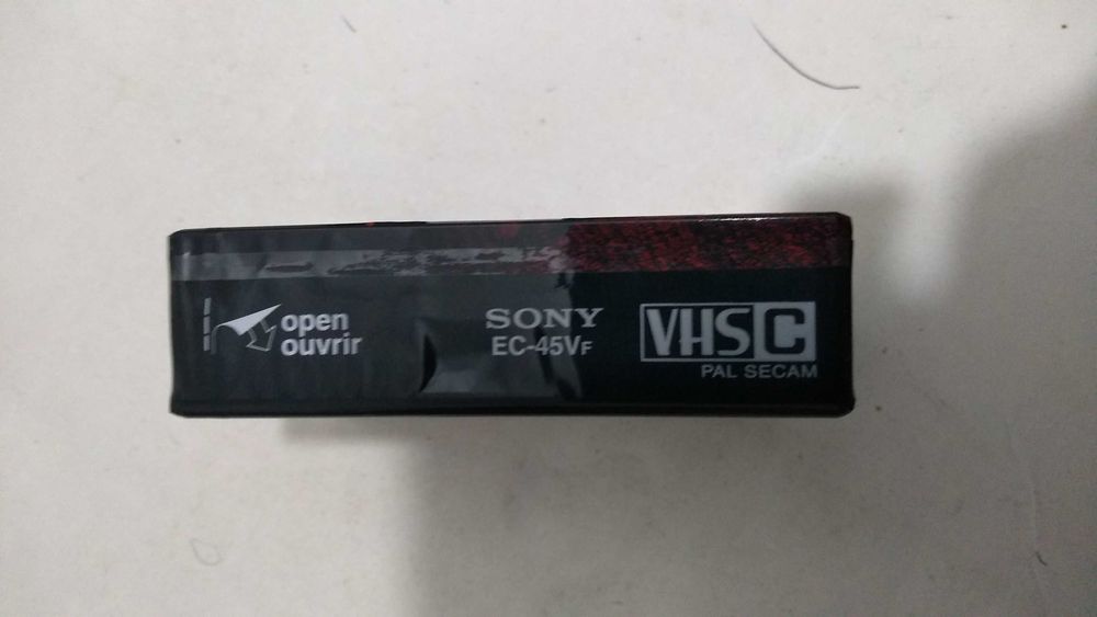 Cassete VHS-C VINTAGE, Sony Premim EC-45, NOVA!