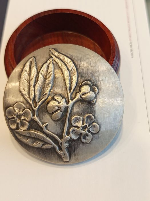 Caixa em Prata para comprimidos