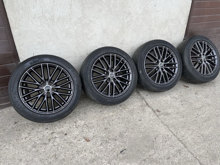 (252)Koła, Felgi 5x112 18” Borbet, Audi a6, Tiguan, Grafit