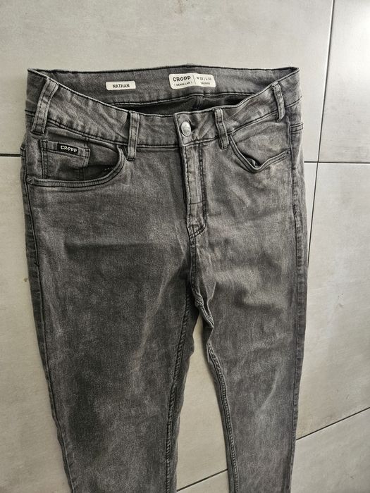 Spodnie szare skinny Cropp 32 męskie