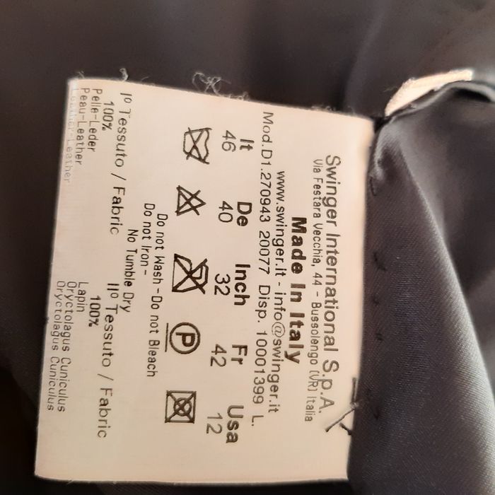 Venda de casaco de pelo natural e cabedal.