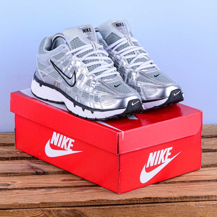 (2357) Кросівки Nike P-6000 сірі срібло найк найки (41-46)