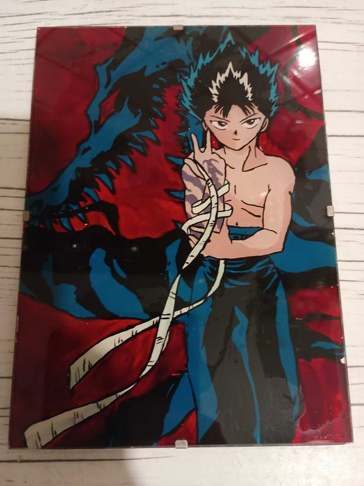 Malowany ręcznie obraz z Yu Yu Hakusho