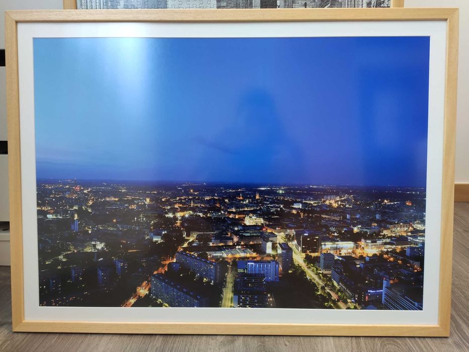 Quadro Fotografia Panorâmica Noite Breslávia