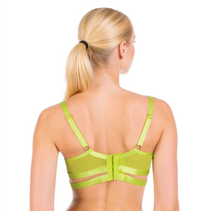 Playful Promises biustonosz soft 75B siateczka strappy seledynowy nowy