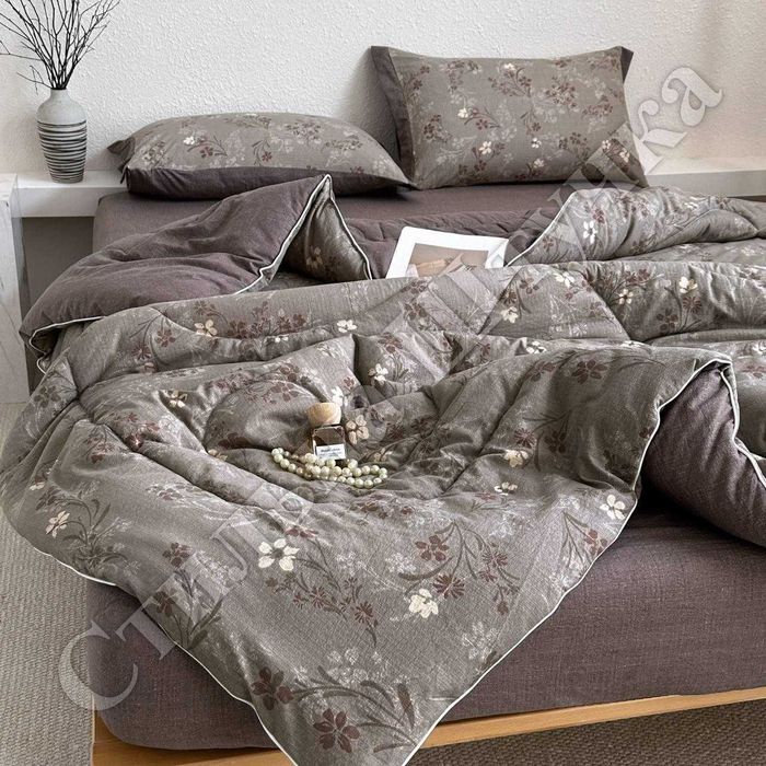 Муслін Постільна білизна з ковдрою, Євро розмір