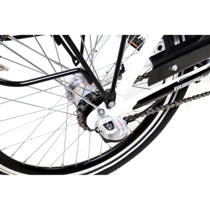 Składany rower aluminiowy 3 biegi Shimano niemiecki MIFA z prądnicą