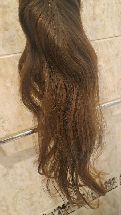 Новые НАТУРАЛЬНЫЕ  детские волосы,не окрашенные ,накладка.