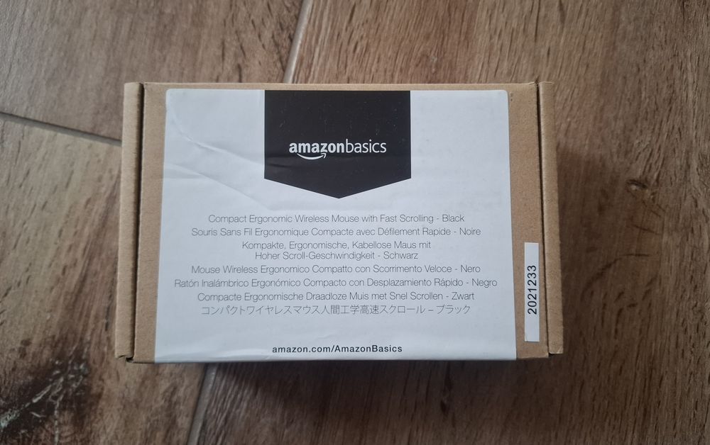 Mysz myszka bezprzewodowa czarna Amazon Basics GP7-BK