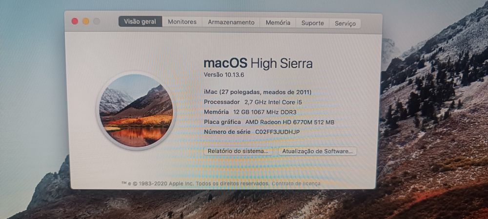 iMac 27" i5 12GB RAM SSD120GB