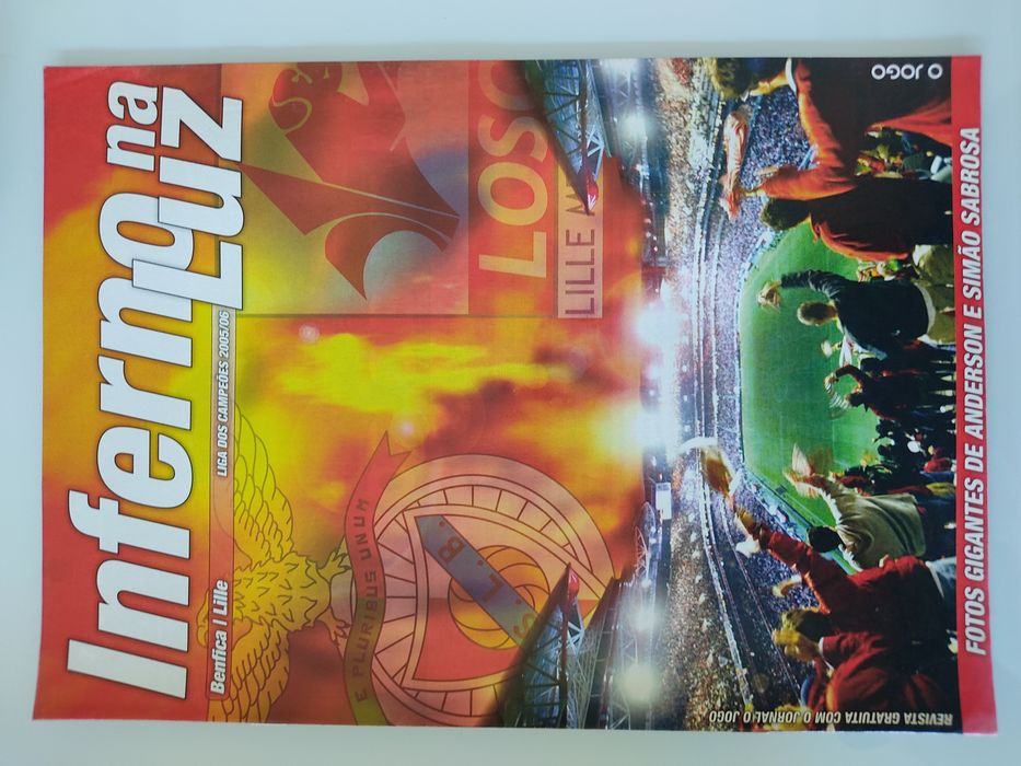 Programa Benfica Lille Champions league 2005/2006