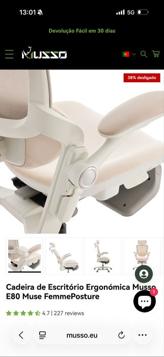 Cadeira ergonomica Musso