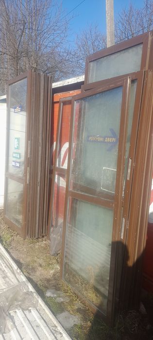 Рами двері вікна розсувні алюміній склопакет