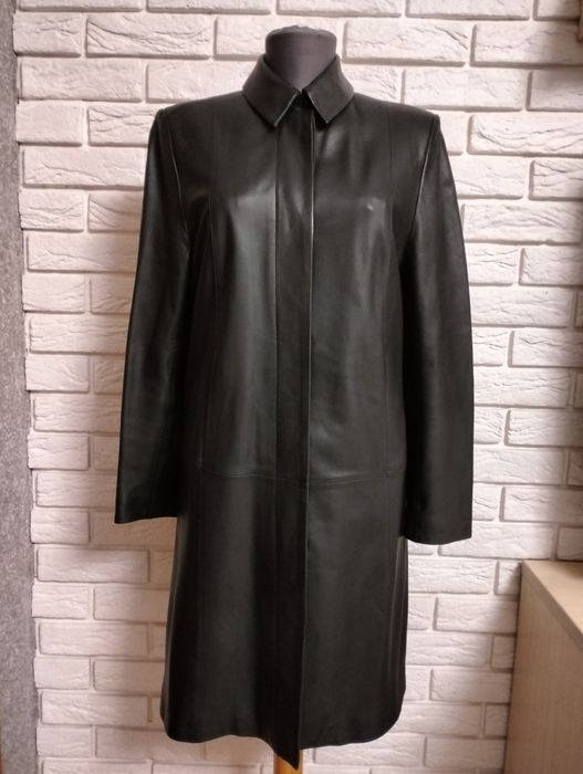 Шкіряний плащ пальто Marks and Spencer
