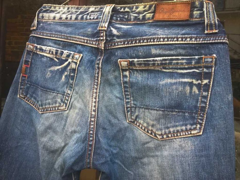Jak NOWE Spodnie men długie wycierane PePe Jeans London 29/32"Oryginał