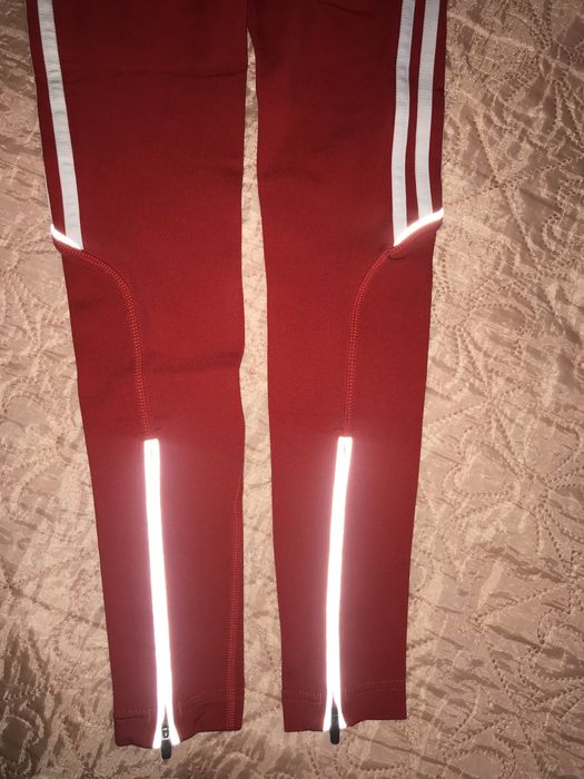 Лосины леггинсы Adidas оригинал светодиодные с замочками на молнии