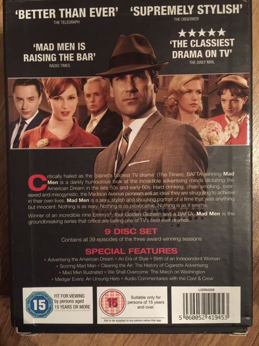 Série Madmen 1 a 3