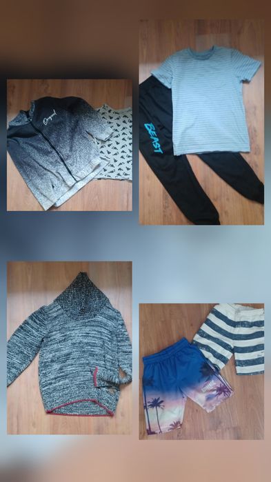 Ubrania dla chlopca zestaw 134/140