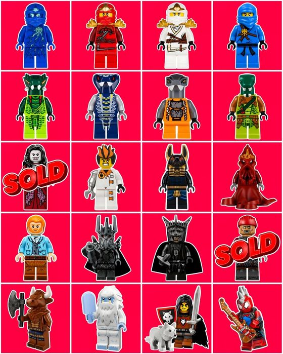 Нові LEGO (Лего) фігурки із різних серій