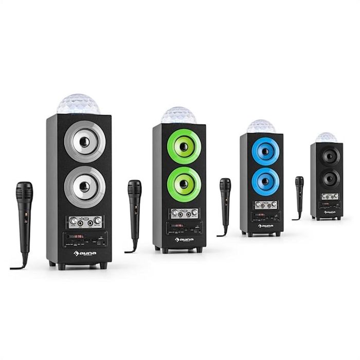 Nowy Głośnik Bezprzewodowy AUNA Disco Star USB SD Bluetooth Karaoke FM