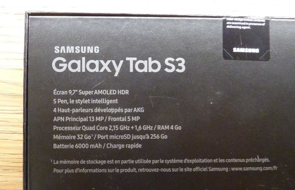 Samsung Galaxy Tab S3 9.7 T820 4:3 32GB Wi-Fi czarny