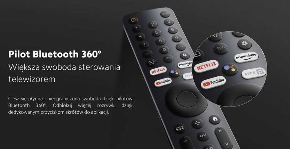 Telewizor Xiaomi TV A Pro 43  QLED 4K Google TV DVB-T2, Smart