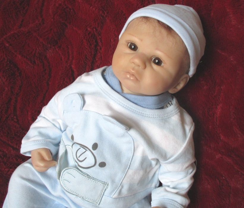 Lindo Bebe Reborn Real com cabelo MoHair
