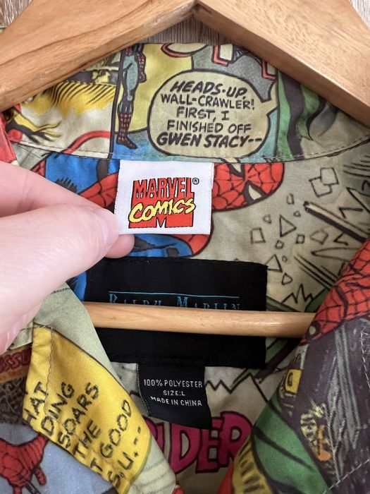 Marvel Comics Ralph Marlin Męska koszulka z motywem Spider-Mana