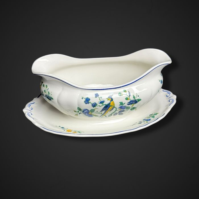 Półmisek porcelanowy i sosjerka Villeroy & Boch Phoenix Blau b5/100529