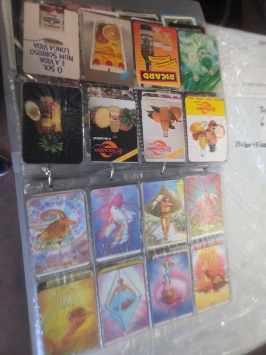 Colecção de 600 calendarios dos anos 80