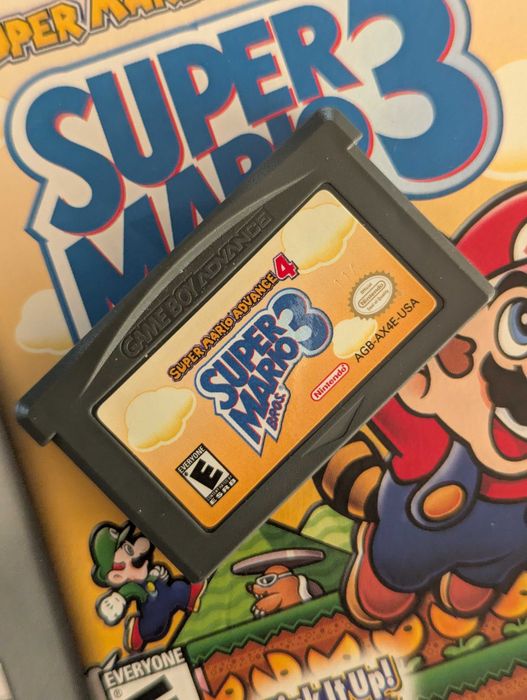 Super Mario Advance 4 Bros 3 GBA BOX Oryginał Karta e-Reader Instrukcja
