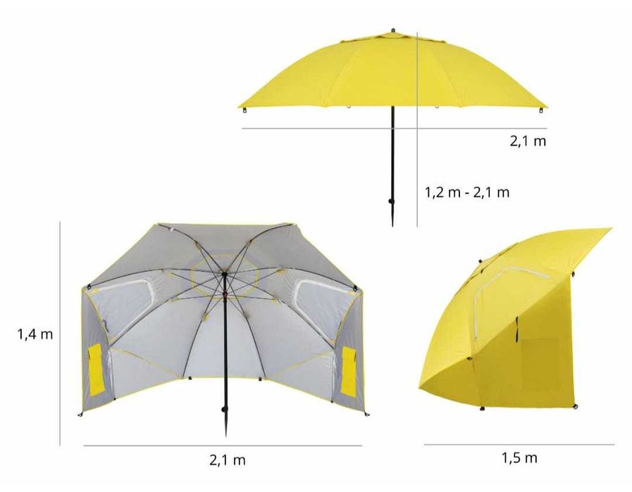 Parasol przeciwsłoneczny na plażę – wodoodporny