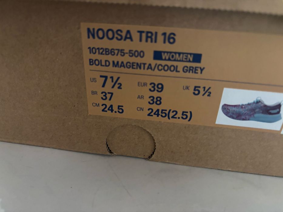 Sapatilhas asics noosa tri 16 tamanho 39 utilizadas 2x