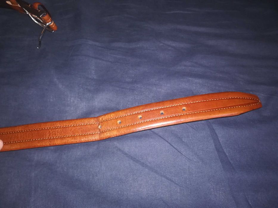 Cinto cabedal castanho usado 100