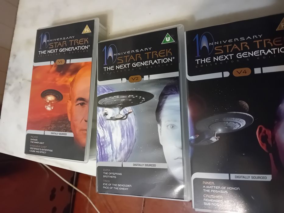 Conjunto de 5 Cassetes Vhs Star Trek 10th Anniversary