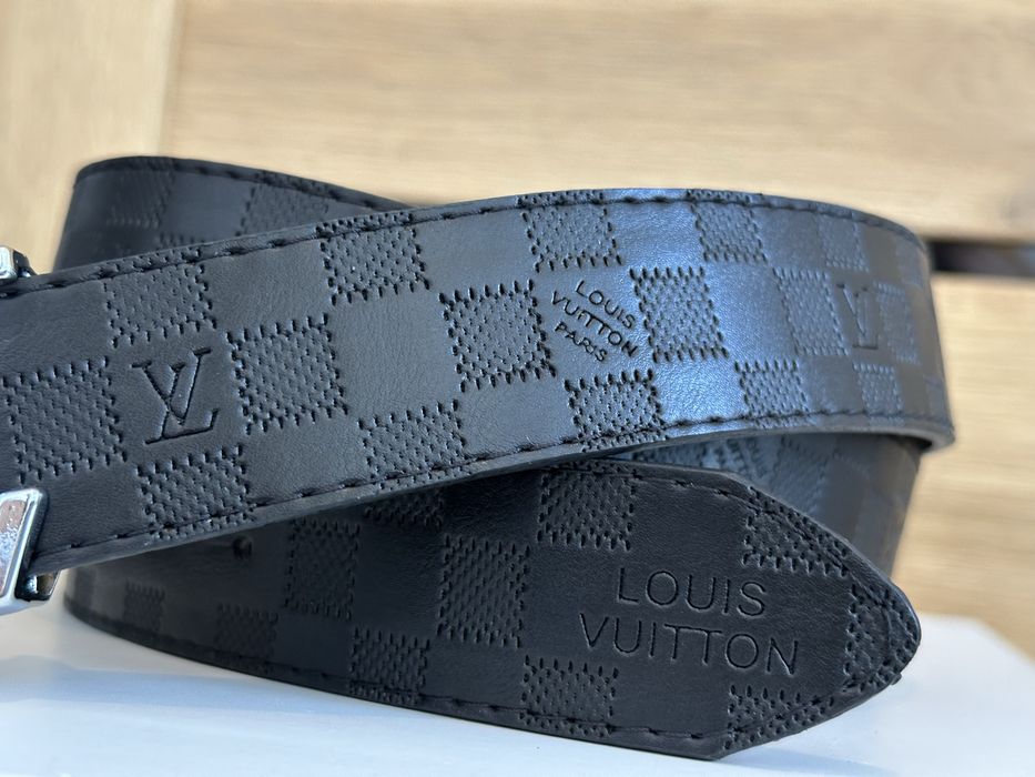 Pasek Męski Louis Vuitton – Czarny Damier Infini / Graphite  Premium