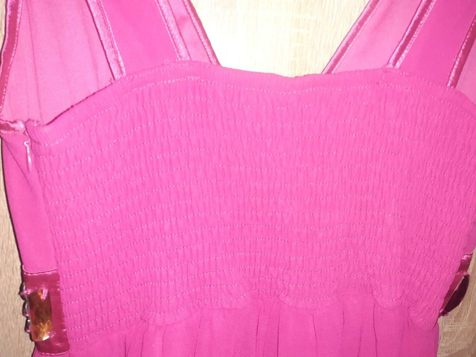 Nowa włoska sukienka fuksjowa  36/38 (S/M)