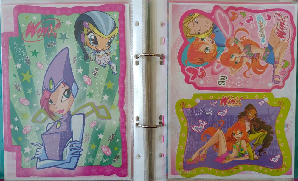 Karteczki do segregatora Winx