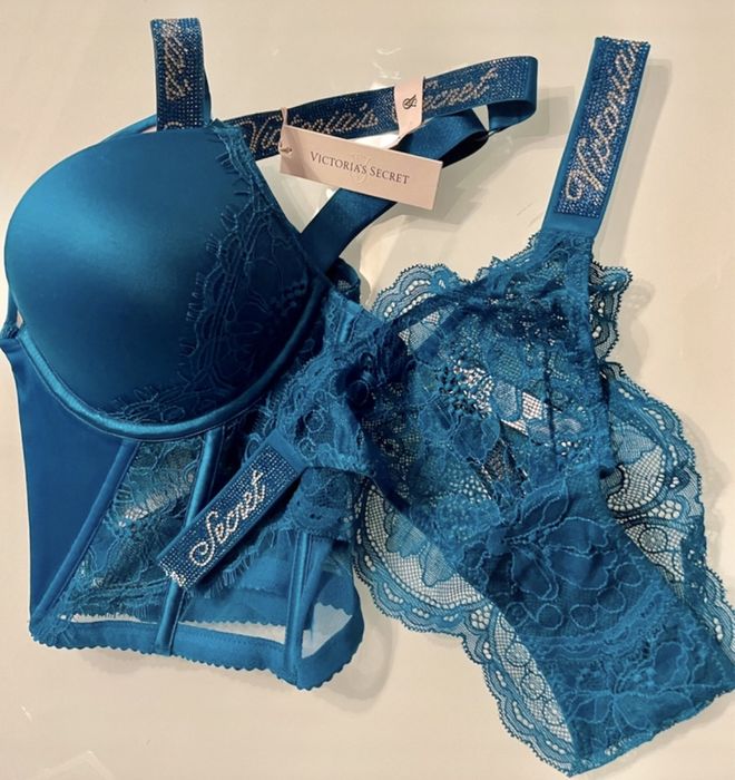 Oryginalny - Komplet błyszczący 70C/S (32C/S) od Victoria’s Secret