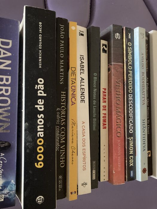 Lote de livros ( Joanne Harris, Dan Brown )