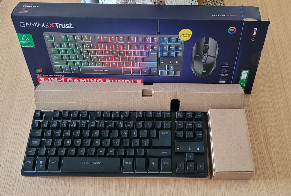 Teclado + Rato wireless + Tapete