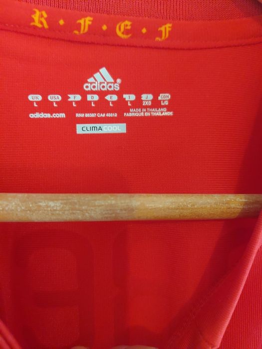 Camisola oficial Adidas Espanha 2010 Vintage Y2K