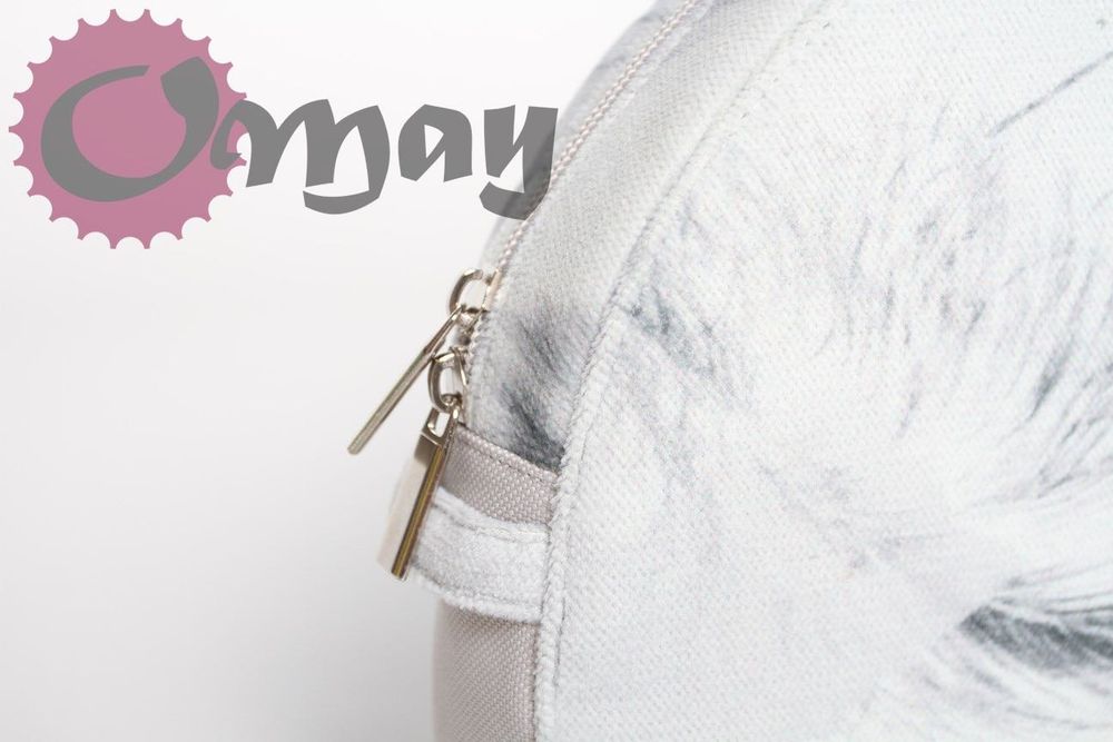 organizer do OBAG MOON LIGHT welur pióra szary 2 kieszenie wkład OMAY