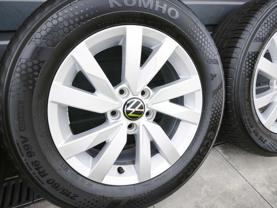 Oryginał VW 16" 5x112 T-Roc Q2 Passat Touran Ateca Karoq ŁADNE 7mm 23r