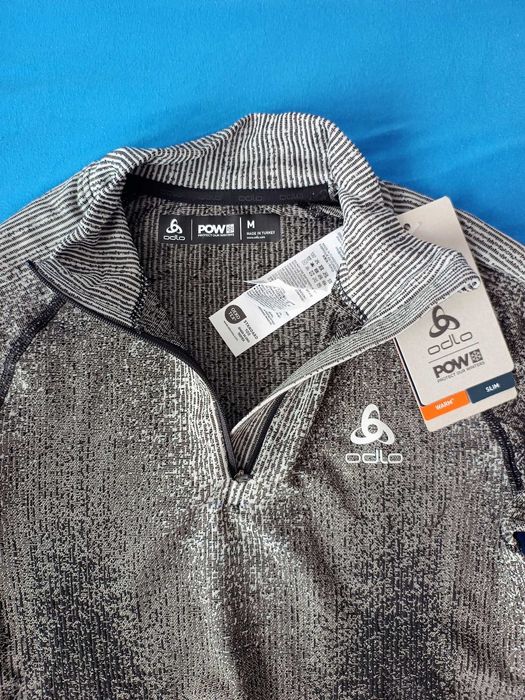 Bluza bielizna termoaktywna Odlo Warm Blackcomb  Turtle Neck Half Zip