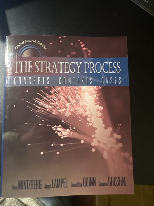 The stategy process, Mintzberg, Lampel ,…