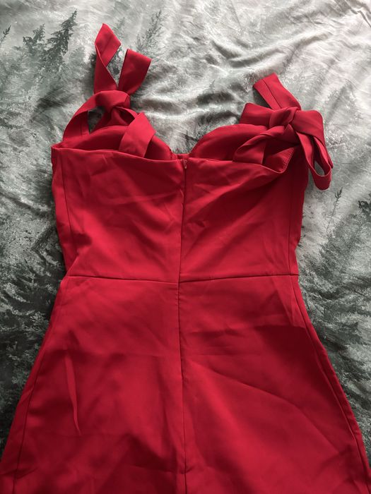 Сукня міні червона