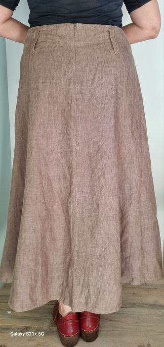 Spódnica lniana beżowa rozmiar XL
