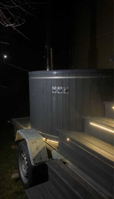 Мобільна чан. Купіль на колесах. Джакузі на причепі.